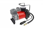 Compresor auto metalic, alimentare 12V cu manometru, accesorii si husa transport