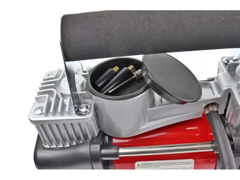 Compresor auto profesional, carcasa metalica, alimentare 12V, 2 cilindri, 60l min