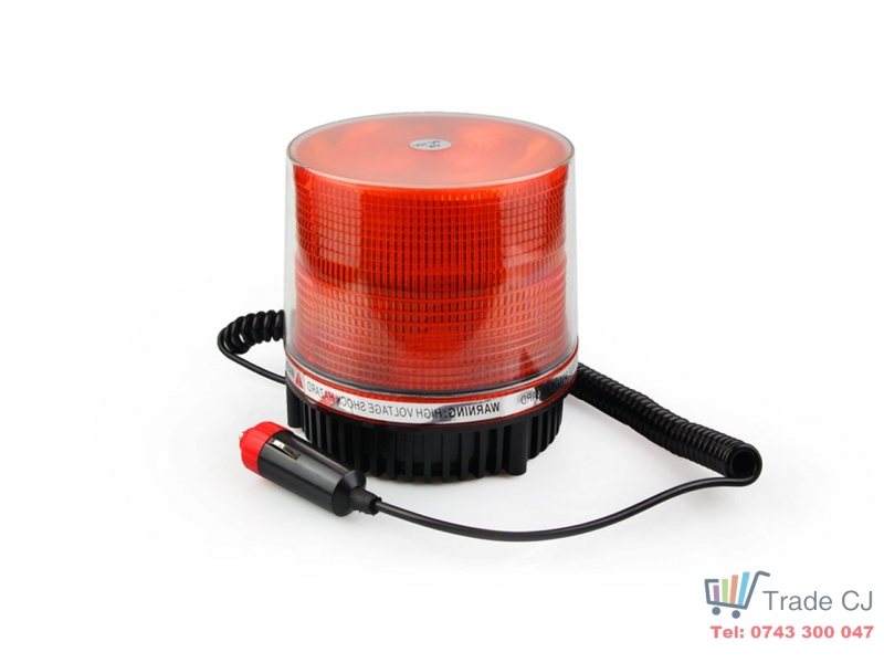 Girofar LED, alimentare 12V, stroboscopic cu prindere magnetica, cablu spiralat 2,5m
