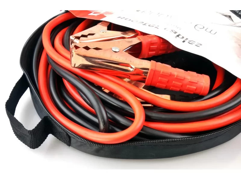 Set cabluri pornire auto, 1000A, 6m lungime, husa protectie cu fermoar