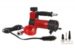 Compresor auto metalic cu maner, alimentare 12V cu manometru , accesorii si husa transport