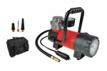 Compresor aer metalic 12V, 7bar, cu lanterna LED, geanta transport si accesorii