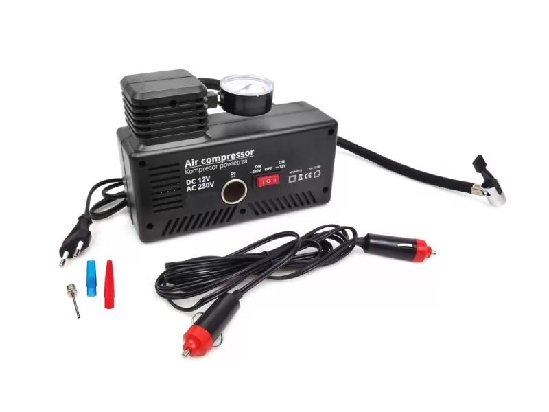 Compresor auto, alimentare 12V 220V max 18 bar