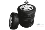 Suport din aluminiu pentru depozitare 4 roti, Jante cu anvelope, capacitate 100kg