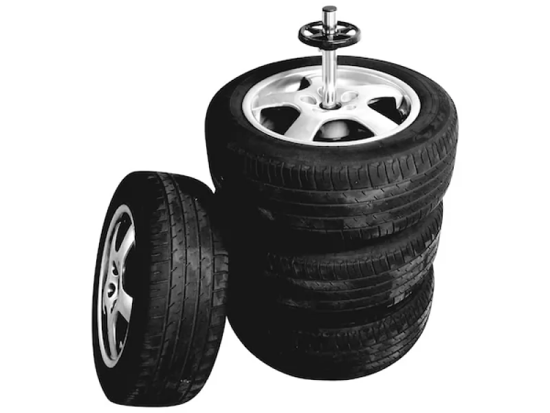 Suport din aluminiu pentru depozitare 4 roti, Jante cu anvelope, capacitate 100kg