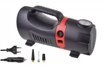 Compresor auto, alimentare 12V 220V.max 10 bar, manometru integrat, accesorii incluse