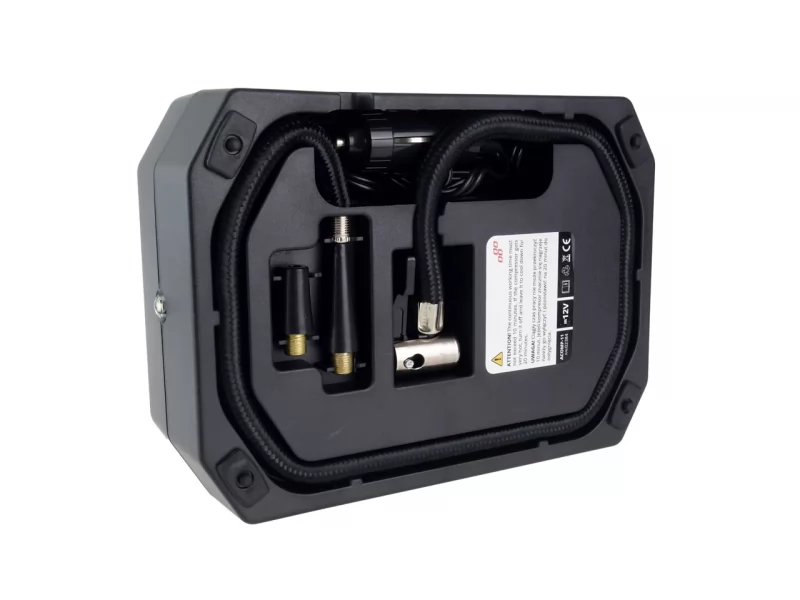 Compresor aer 12V, 10bar, digital cu lanterna cu LED si adaptori 02384 Amio