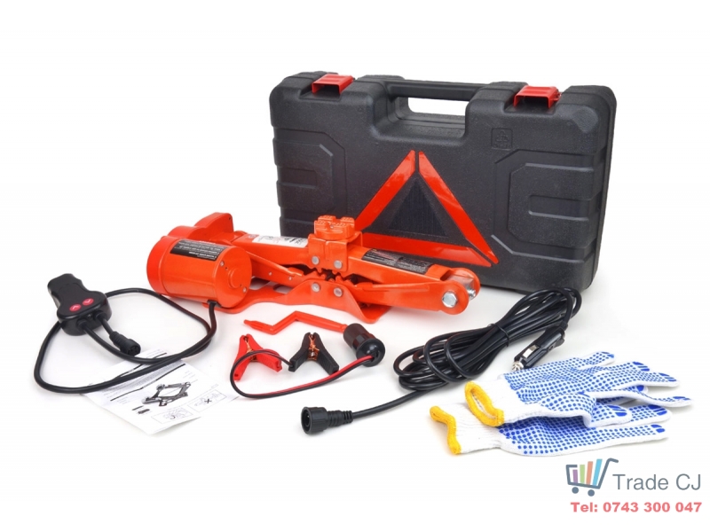 Cric electric cu telecomanda 120-360 mm, max 3000 kg, in cutie transport plastic
