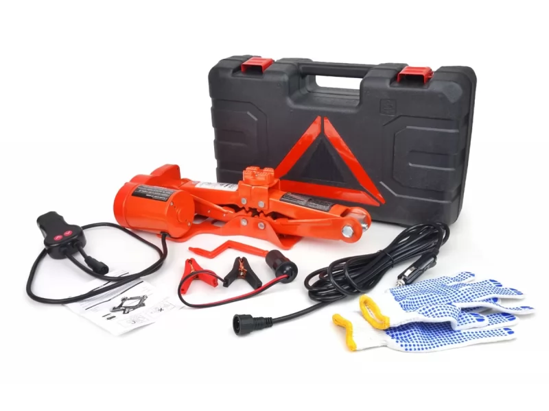 Cric electric cu telecomanda 120-360 mm, max 3000 kg, in cutie transport plastic