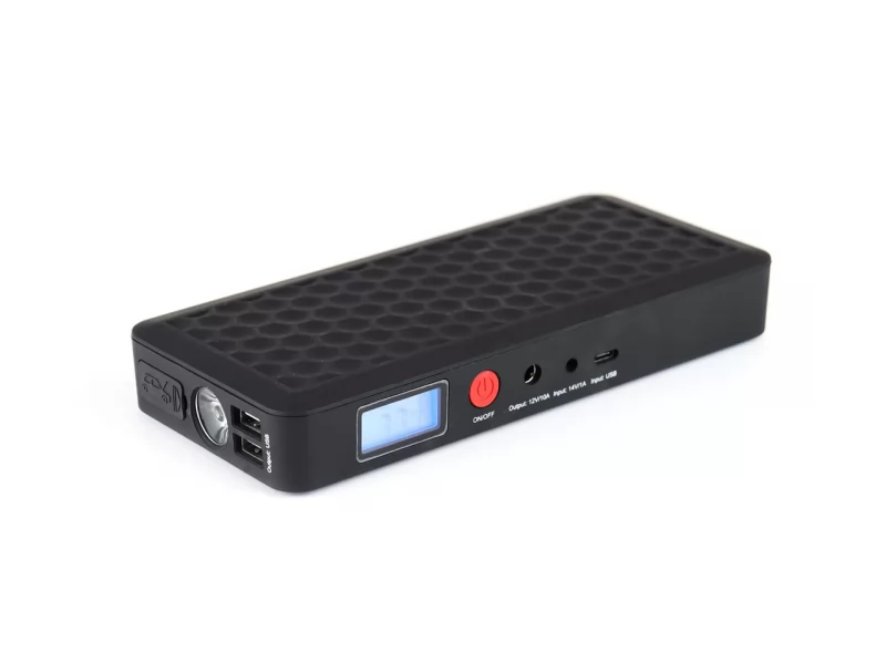 Robot de pornire portabil PowerBank, alimentare 12V, max 800A, Baterie Li-Ion, lanterna incorporabila, mufa USB