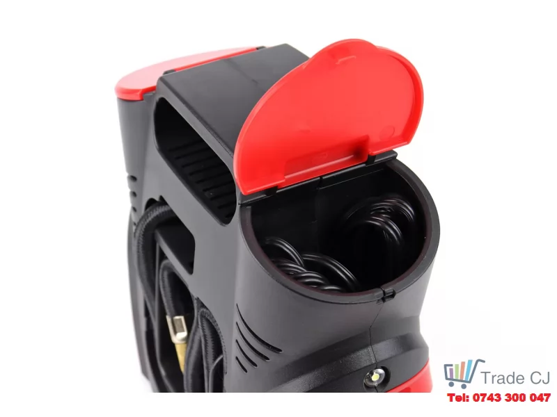 Compresor auto cu manonetru digital integrat si lanterna LED, alimentare 12 V