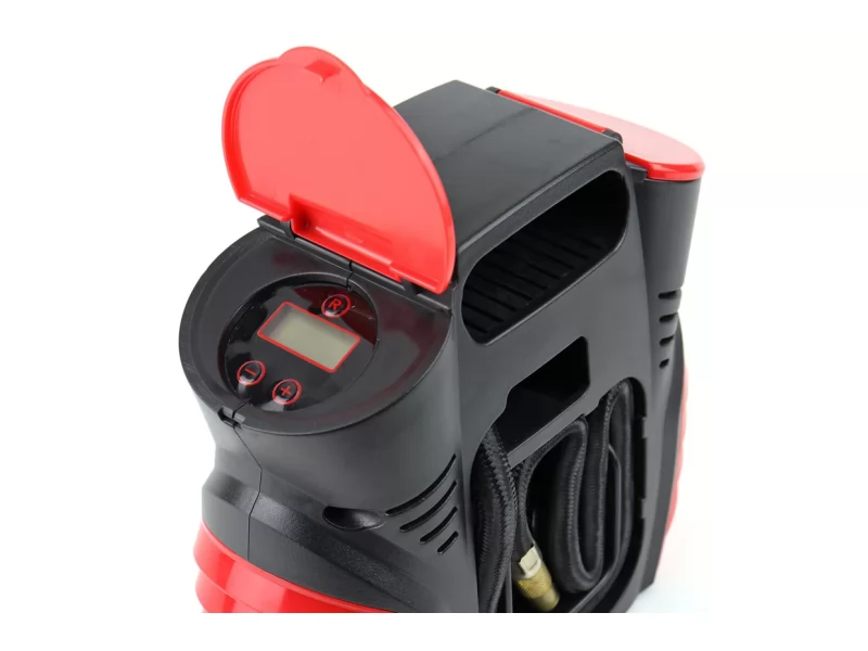 Compresor auto cu manonetru digital integrat si lanterna LED, alimentare 12 V