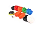 Set complet polish auto, 8 bureti cu diametru 80mm, disc cu blana, disc cu velcro si adaptor M14