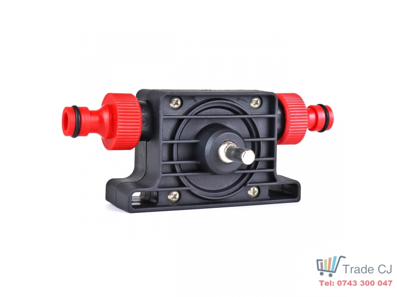 Pompa transfer lichide pentru bormasina, sistem prindere furtun 1 2, 40l min, coliere metalice