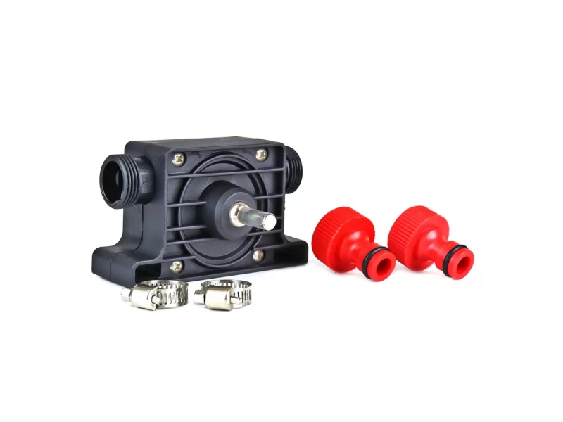 Pompa transfer lichide pentru bormasina, sistem prindere furtun 1 2, 40l min, coliere metalice
