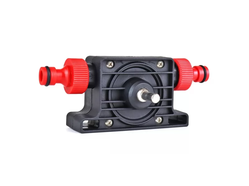 Pompa transfer lichide pentru bormasina, sistem prindere furtun 1 2, 40l min, coliere metalice