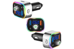 Modulator FM auto multifunctional cu Bluetooth, redare muzica din telefon, USB si MicroSD, 2 porturi USB-A si 1 port USB-C pentru incarcare rapida, microfon hands-free, control intuitiv, compatibil An
