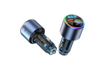 Modulator FM universal cu Bluetooth, redare muzica wireless, apeluri hands-free, port USB-A si port USB-C pentru incarcare rapida, compatibil Android si iOS, alimentare 12, 24 V