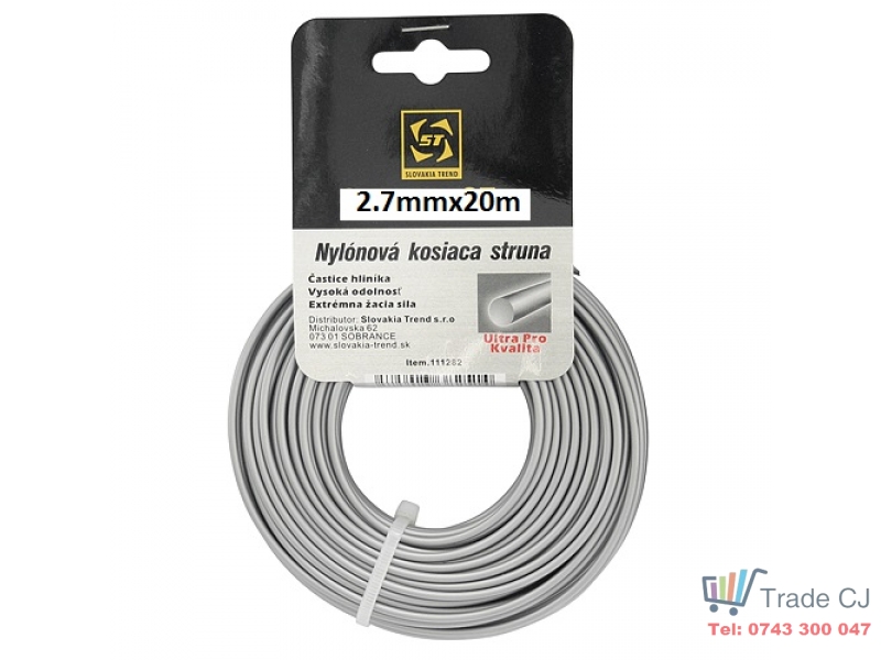 Fir trimmer motocoasa SGTT cu ADQ 2.7 mm,rotund,lungime 20m