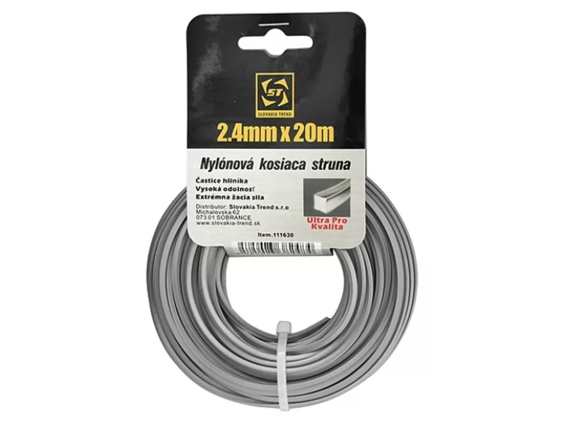 Fir trimmer motocoasa ADQ 2.4 mm,patrat,lungime 20m