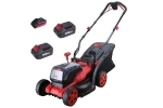 Masina de tuns iarba, gazon, electrica, cu 2 acumulatori 4 Ah, incarcator 2x20V Li-Ion, 34 cm, Worcraft Old