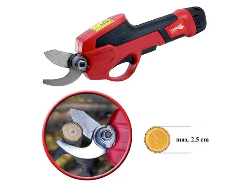 Foarfeca electrica de gradina, cu acumulator, 1.5 Ah, 7.2 V, Strend Pro