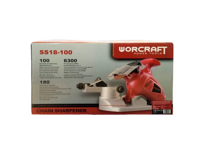 Masina de ascutit lant Worcraft 180W,100 mm