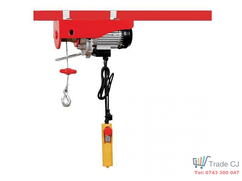 Macara electrica 500W 230V, lungime cablu max 12m, greutate maxima 250kg cu telecomanda