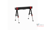 Capra profesionala de lucru, pliabila, reglabila pe inaltime 61-85 cm, suport taiere lemn si materiale, sarcina maxima 600 kg, pentru atelier, constructii, bricolaj