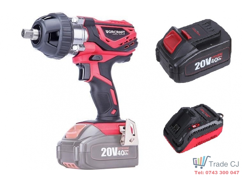 Masina de insurubat cu impact cu acumulator, 20V, Li-ion, 350Nm, 1 2 , Worcraft CIW-S20Li