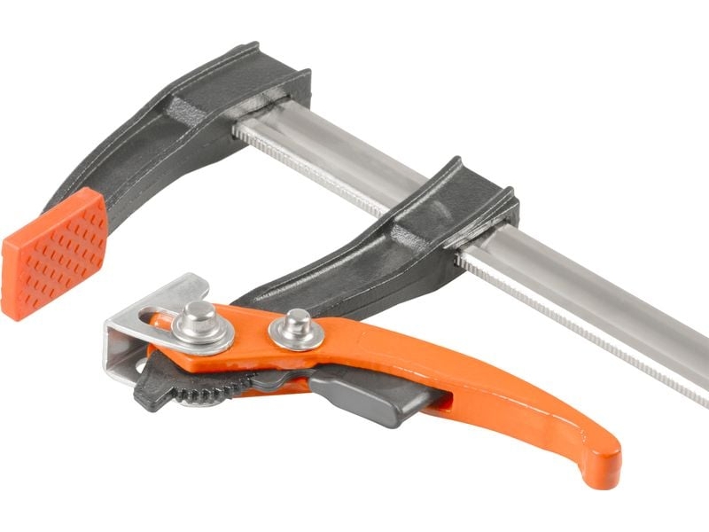 Clema de strangere cu clichet, menghina fixare, 80 x 300 mm, prindere rapida, reglare usoara a fortei, pentru tamplarie, montaj si bricolaj - Copie