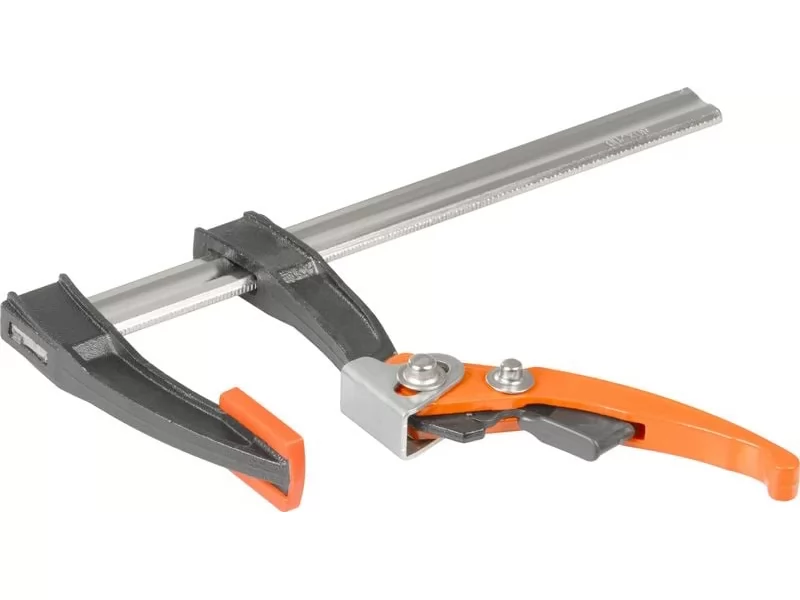 Clema de strangere cu clichet, menghina fixare, 80 x 400 mm, prindere rapida, reglare usoara a fortei, pentru tamplarie, montaj si bricolaj