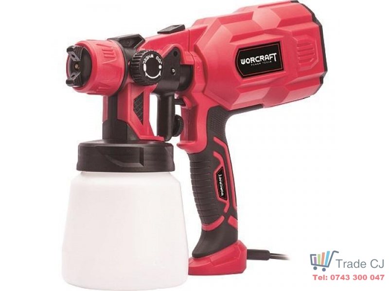 Pistol electric de vopsit Worcraft 550W, rezervor 800 ml