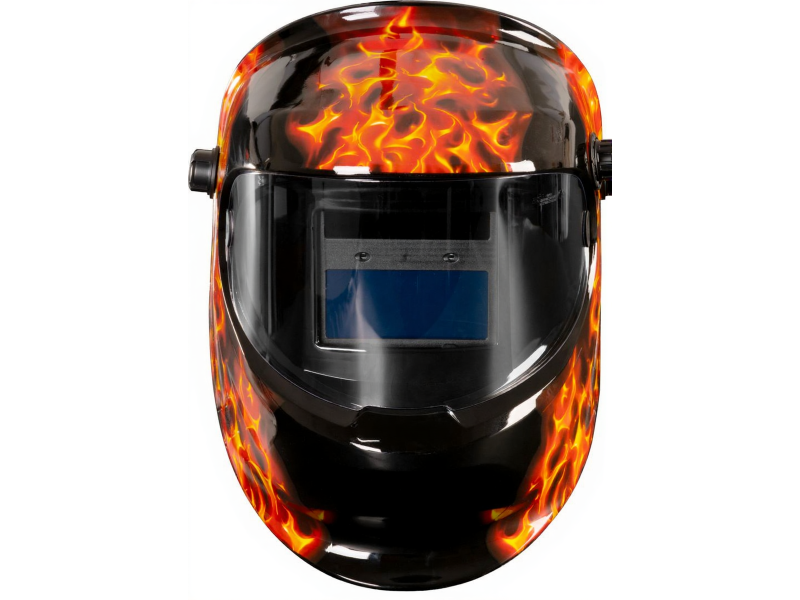Masca de sudura automata SkullFlame, autodark, alimentare solara si baterie, filtru 110x90x9 mm, protectie UV IR, reglaj sensibilitate, pentru sudura MMA MIG MAG TIG