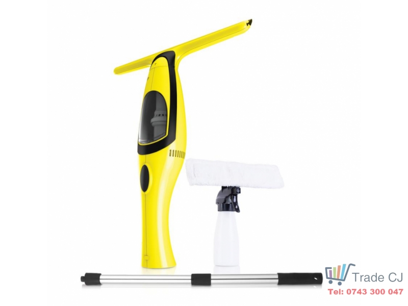 Aspirator geamuri cu acumulator Li-Ion 2000mAh, maner telescopic max 120cm
