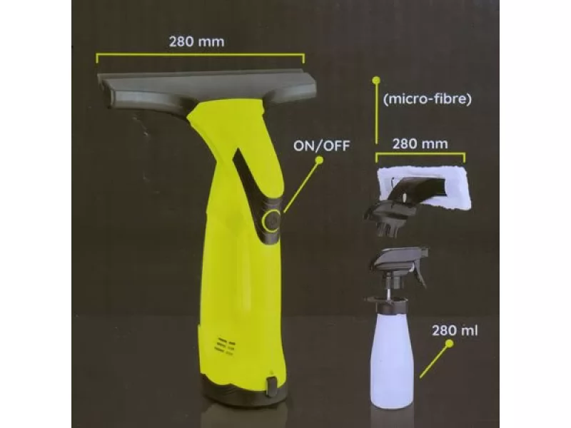 Aspirator cu acumulator pentru geamuri,28 cm, 2000 mAh, 280 ml