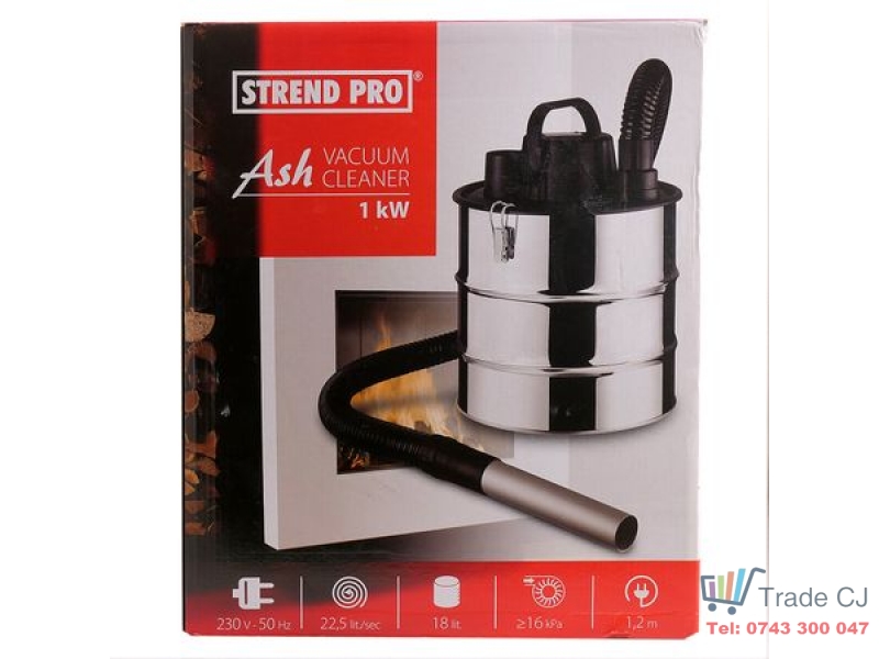 Aspirator cenusa, 1000 W, filtru HEPA, 18 L, Strend Pro