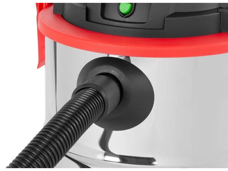 Aspirator industrial umed si uscat, 1200 W, rezervor metalic 20 L, putere aspirare 17 kPa, functie suflare, debit aer 33 l s, cablu 5.5 m, accesorii incluse