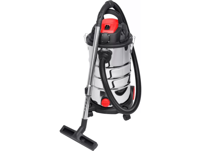 Aspirator industrial umed-uscat, 1200 W, rezervor metalic 30 L, filtru HEPA, functie suflare, curatare manuala filtru
