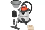 Aspirator industrial umed-uscat, 1200 W, rezervor inox 20 L, aspirare lichide, functie suflare, 18 kPa, accesorii incluse