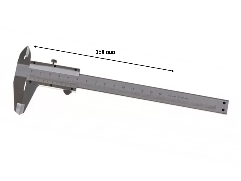 Subler mecanic 150 mm, in cutie transport plastic