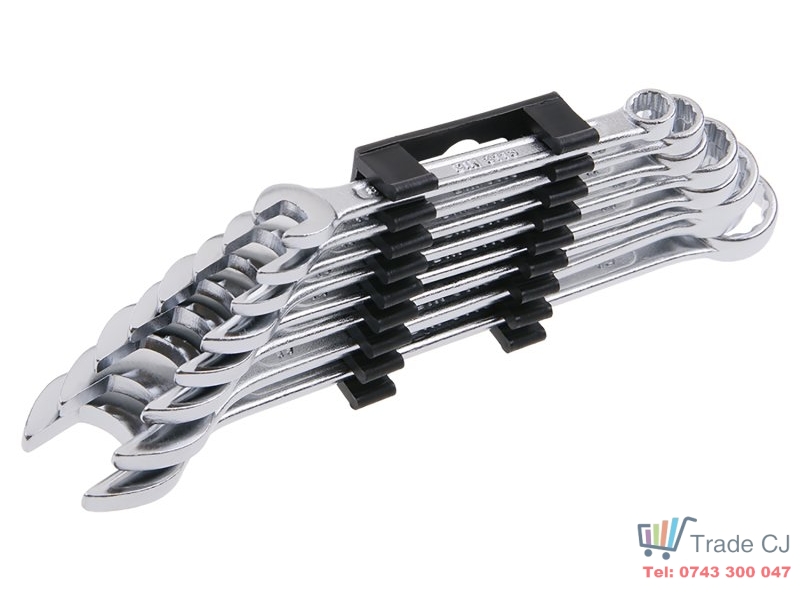 Set 8 chei combinate, fixe-inelare, CrV, 8x8, 10x10, 11x11, 13x13, 14x14, 16x16, 17x17, 19x19