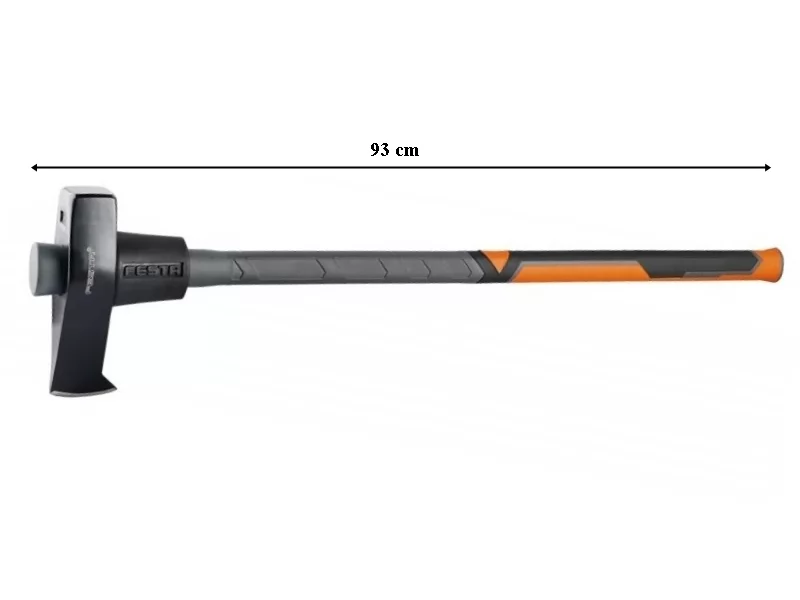 Topor pentru despicat lemne 4kg, coada fibra 93cm, lama forjata pentru rezistenta ridicata