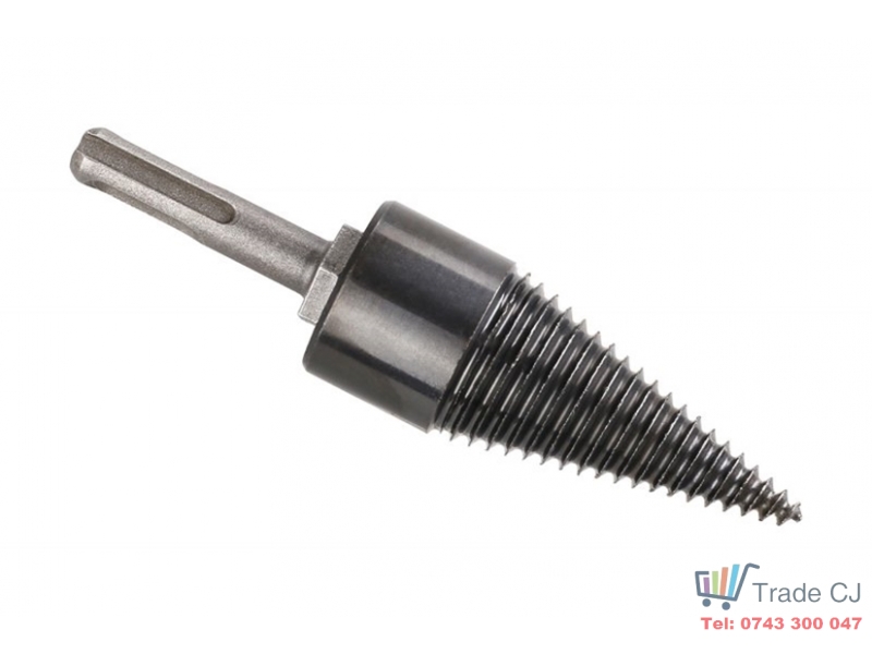 Dispozitiv pentru despicat busteni tip con metalic spiralat, prindere SDS+, diametru 42 mm, lungime 145 mm