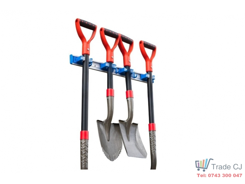 Suport universal pentru scule, lungime 60 cm, 4 suporti si 4 carlige, prindere perete, max 20 kg