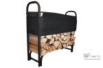 Suport stivuit lemne cu prelata, 39x126x118 cm