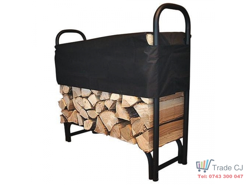 Suport stivuit lemne cu prelata, 39x126x118 cm