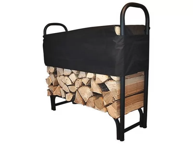 Suport stivuit lemne cu prelata, 39x126x118 cm