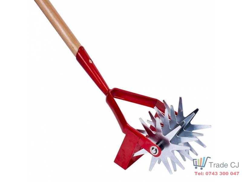 Cultivator manual, latime 150 mm, 4 roti stelate, coada lemn 120 cm