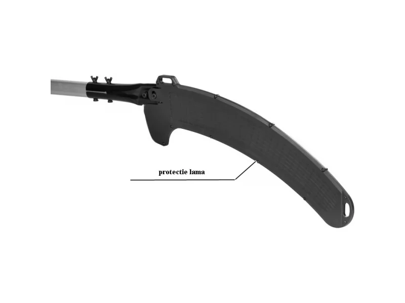 Fierastrau crengi, cu maner telescopic din aluminiu, max 5 m, lama otel 47 cm cu protectie din plastic